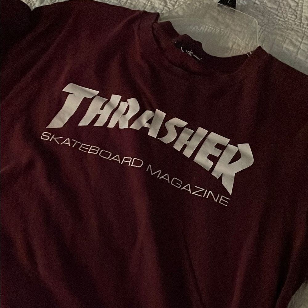 Thrasher Men's Maroon T-Shirt